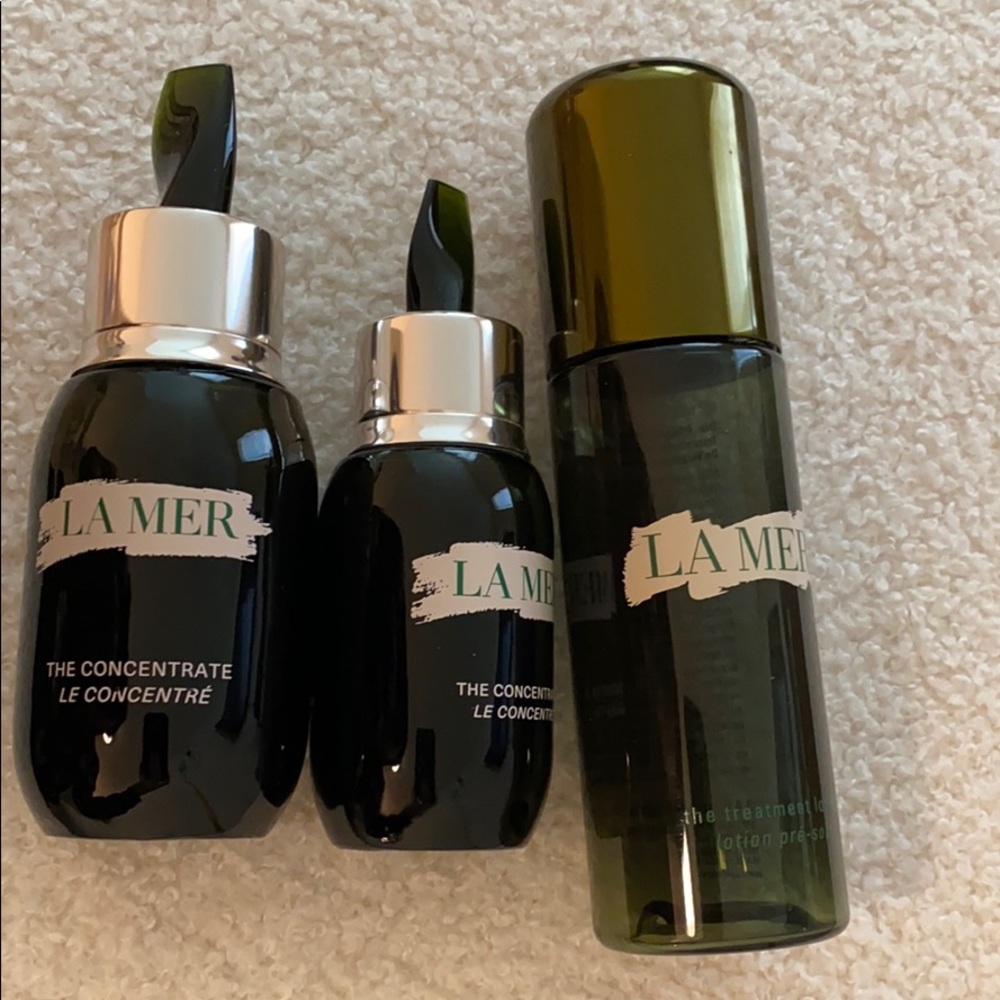 La Mer empty bottles Three